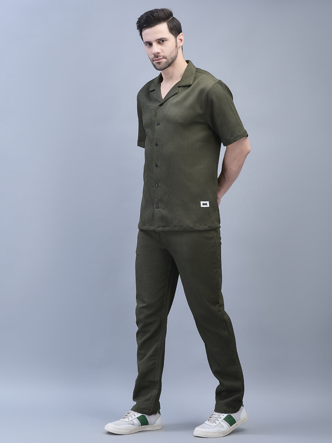 Breathable olive co-ord set men for summer India