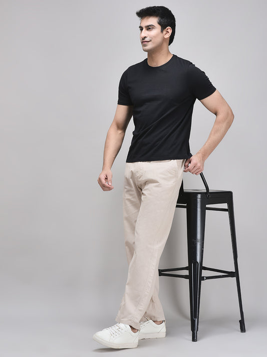 Breathable men’s summer trousers linen fabric
