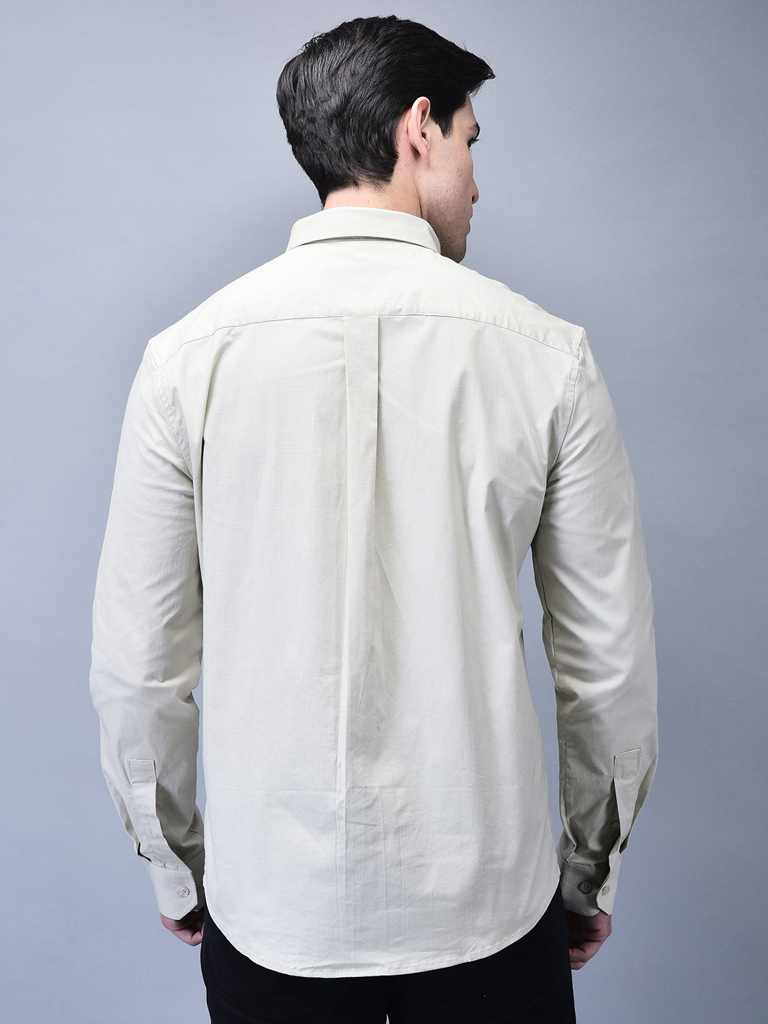 Unisex Beige Ripstop Cotton Cargo Shirt