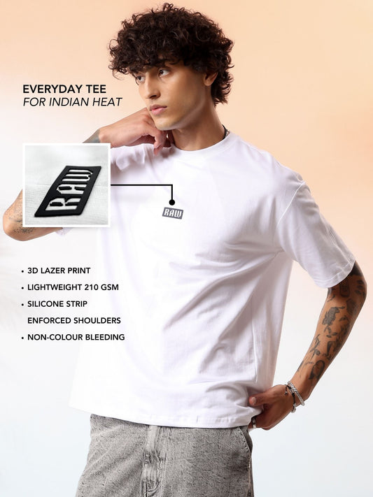 White Oversized Core T-Shirt