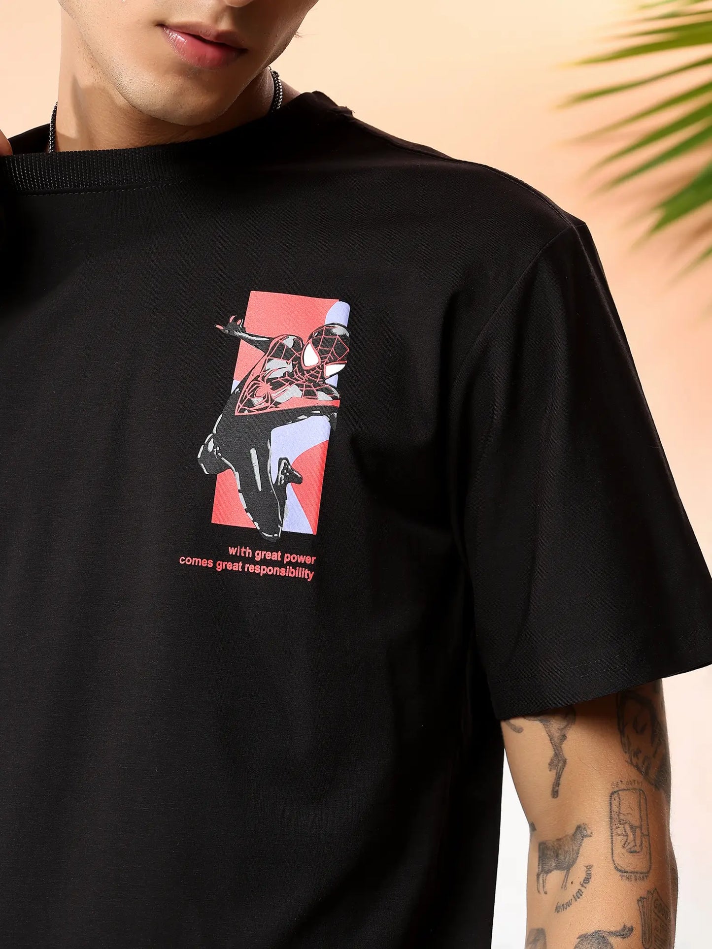 Spider Verse Black Graphic T-Shirt