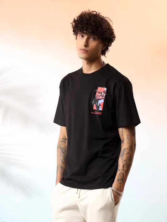 Spider Verse Black Graphic T-Shirt