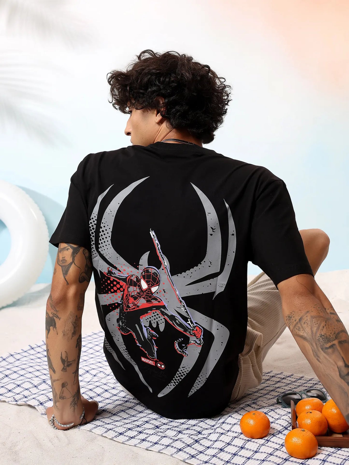 Spider Verse Black Graphic T-Shirt