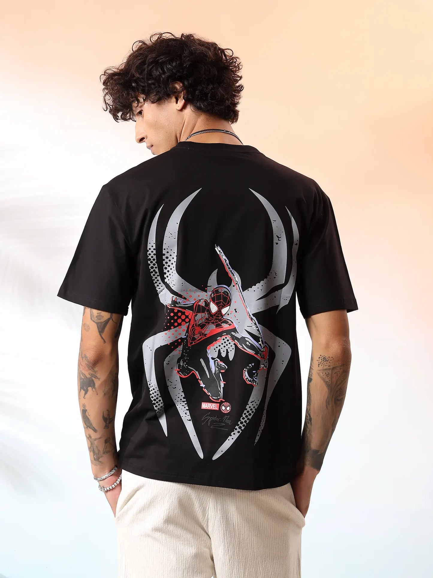 Spider Verse Black Graphic T-Shirt