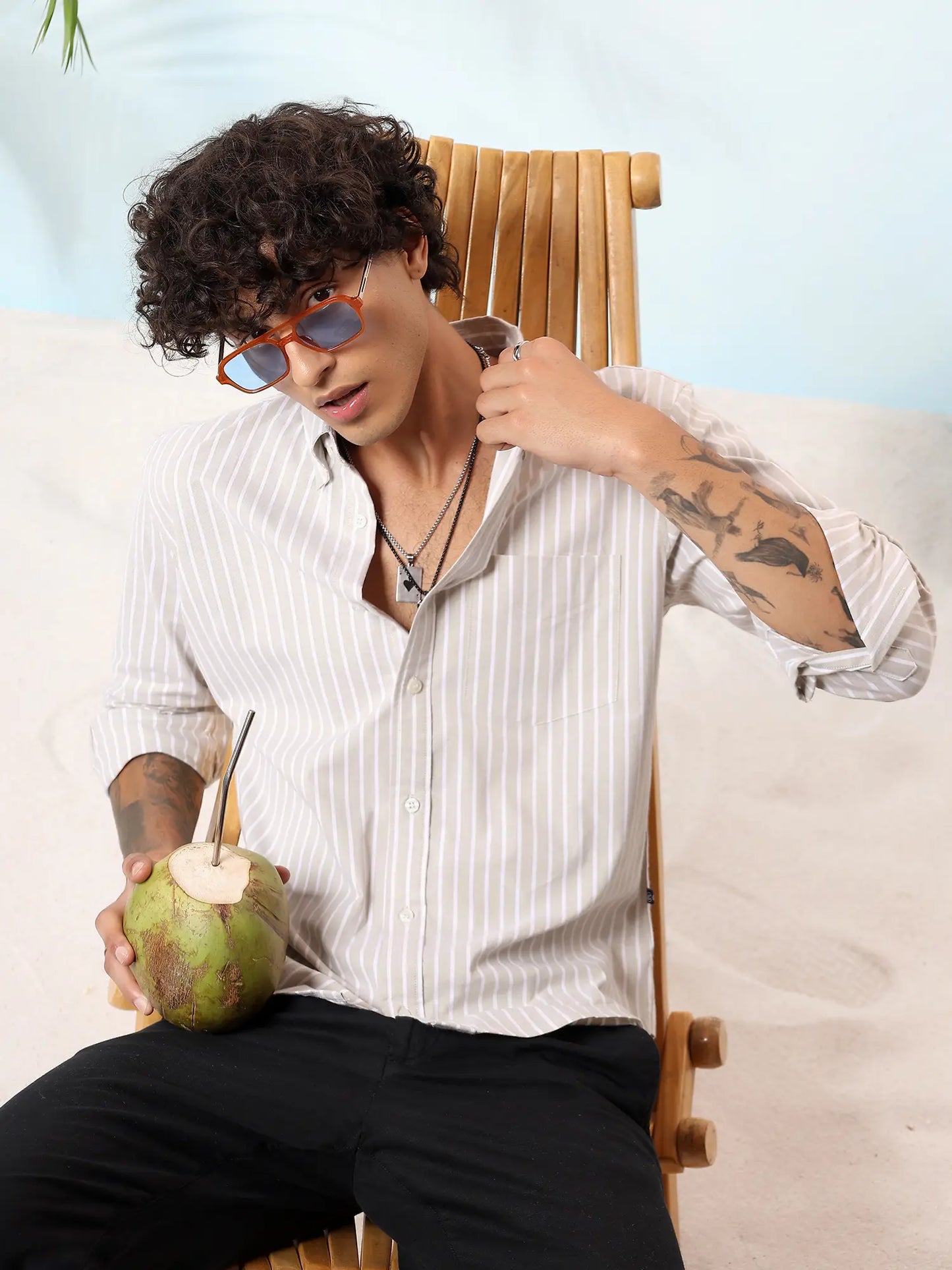 Sage Oxford Stretch Shirt