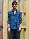 Blue Bandhani Cotton Shirt