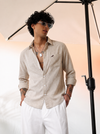 Beige Linen Shirt
