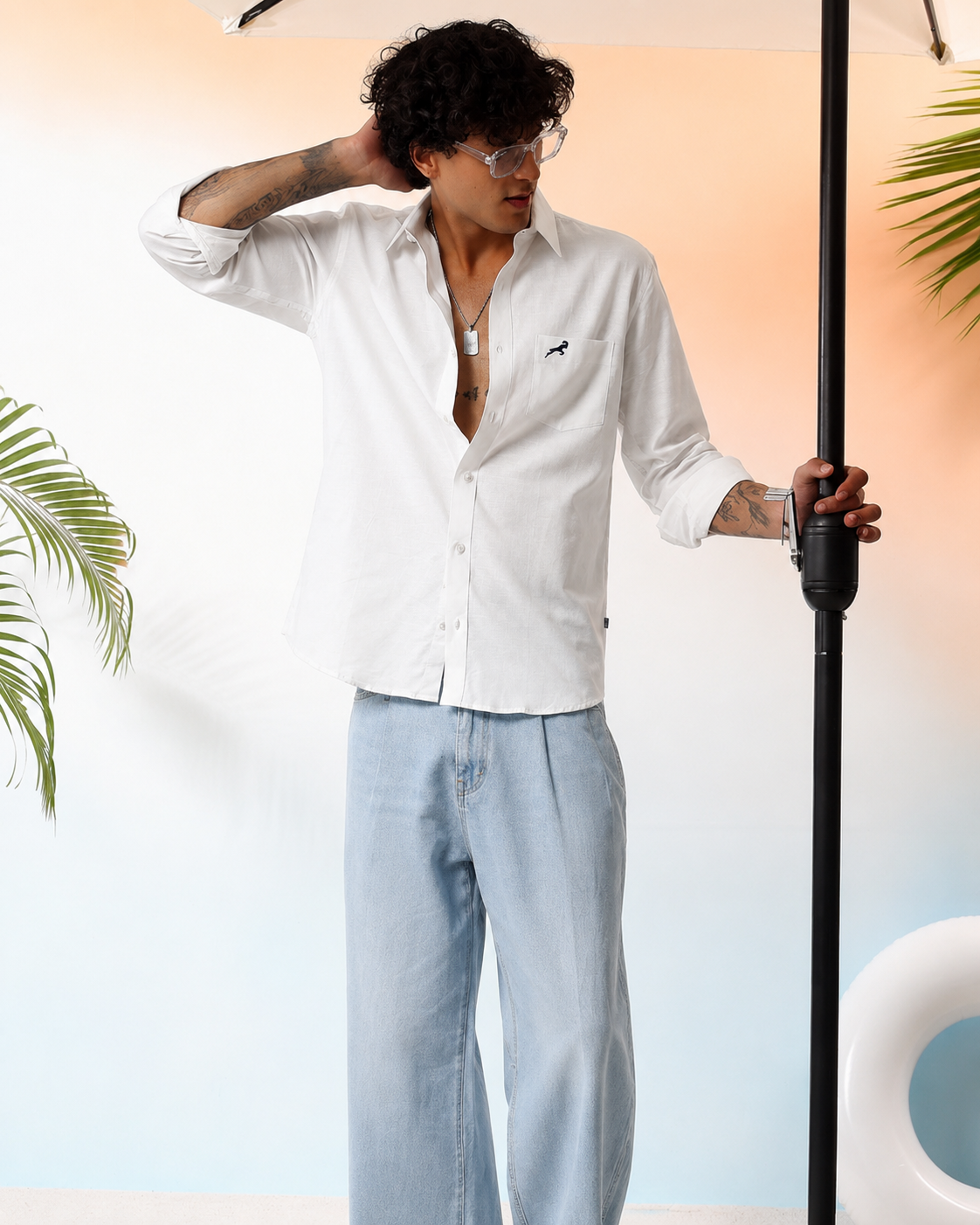 White Linen Shirt