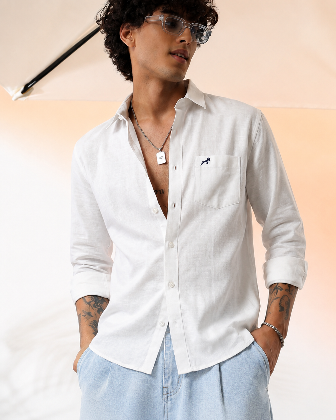 White Linen Shirt