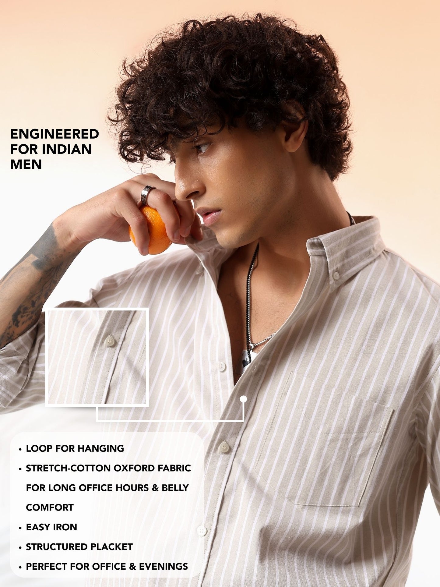 Sage Oxford Stretch Shirt
